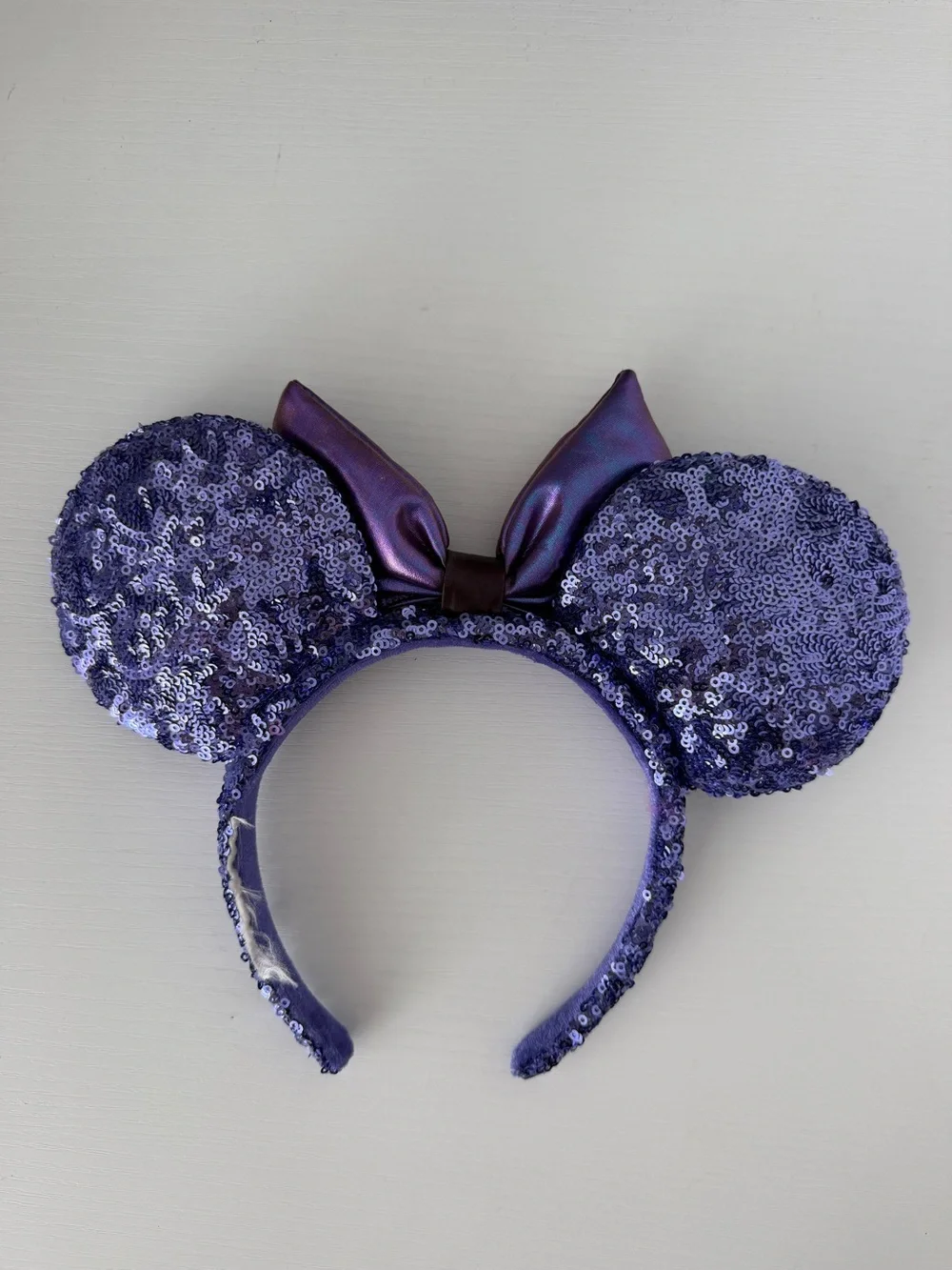 Purple Sequin Mickey Ear Headband
